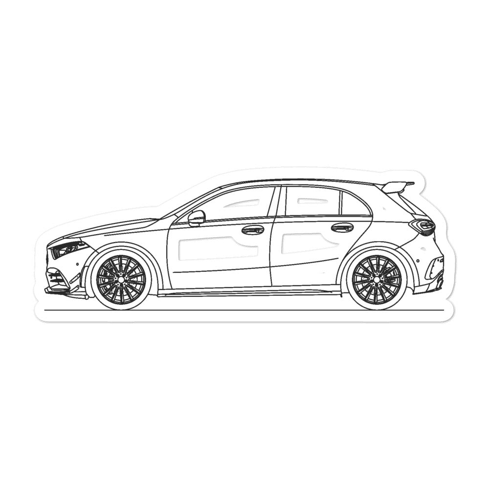 Mercedes Benz W177 Classe A - AMG Edition adesivi laterali adesive auto  sticker - 2072