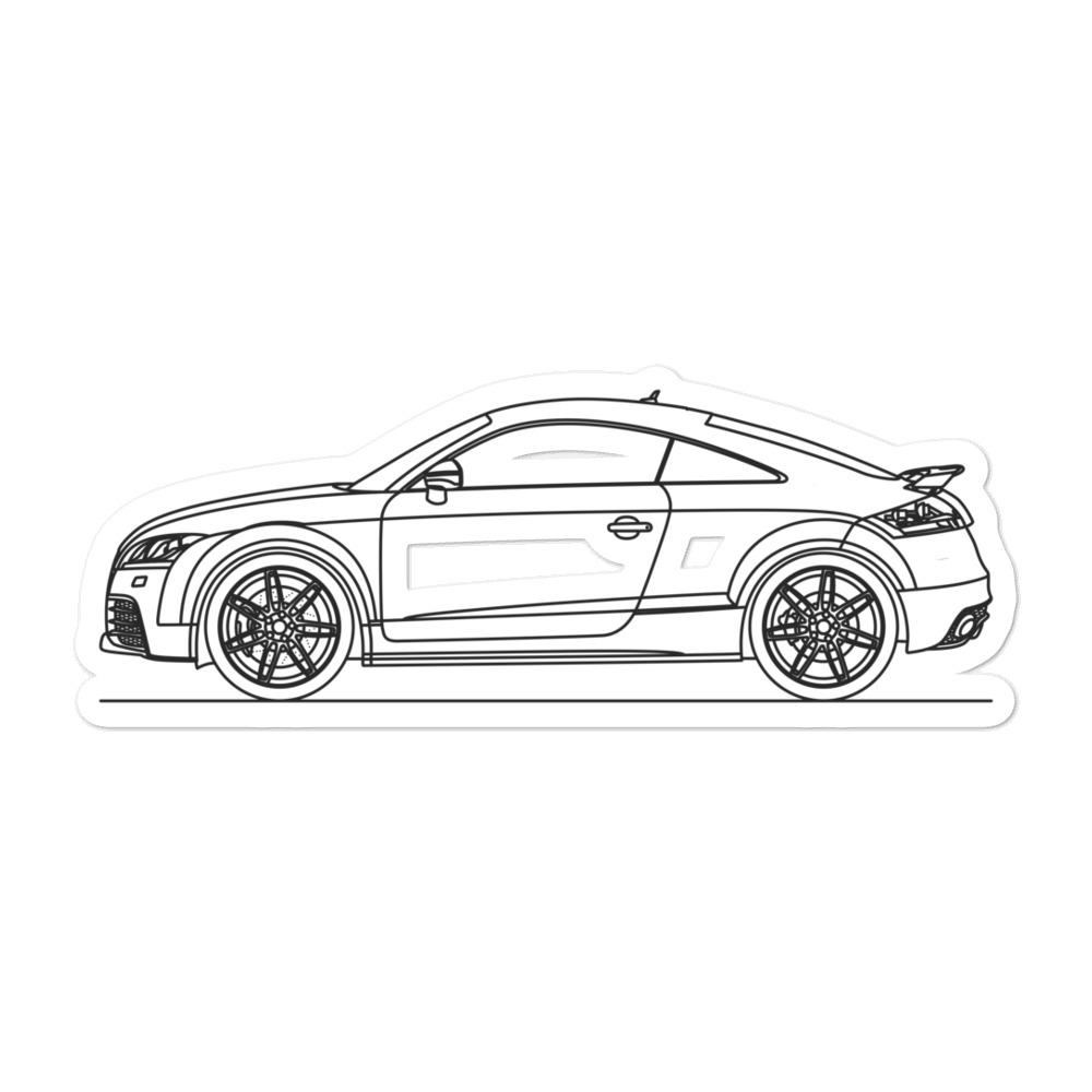 Audi TTS  Sticker for Sale by AUTO-ILLUSTRATE