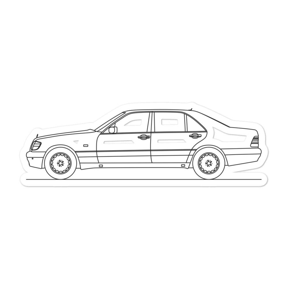 Mercedes-Benz S 600 W140 Sticker – Artlines Design