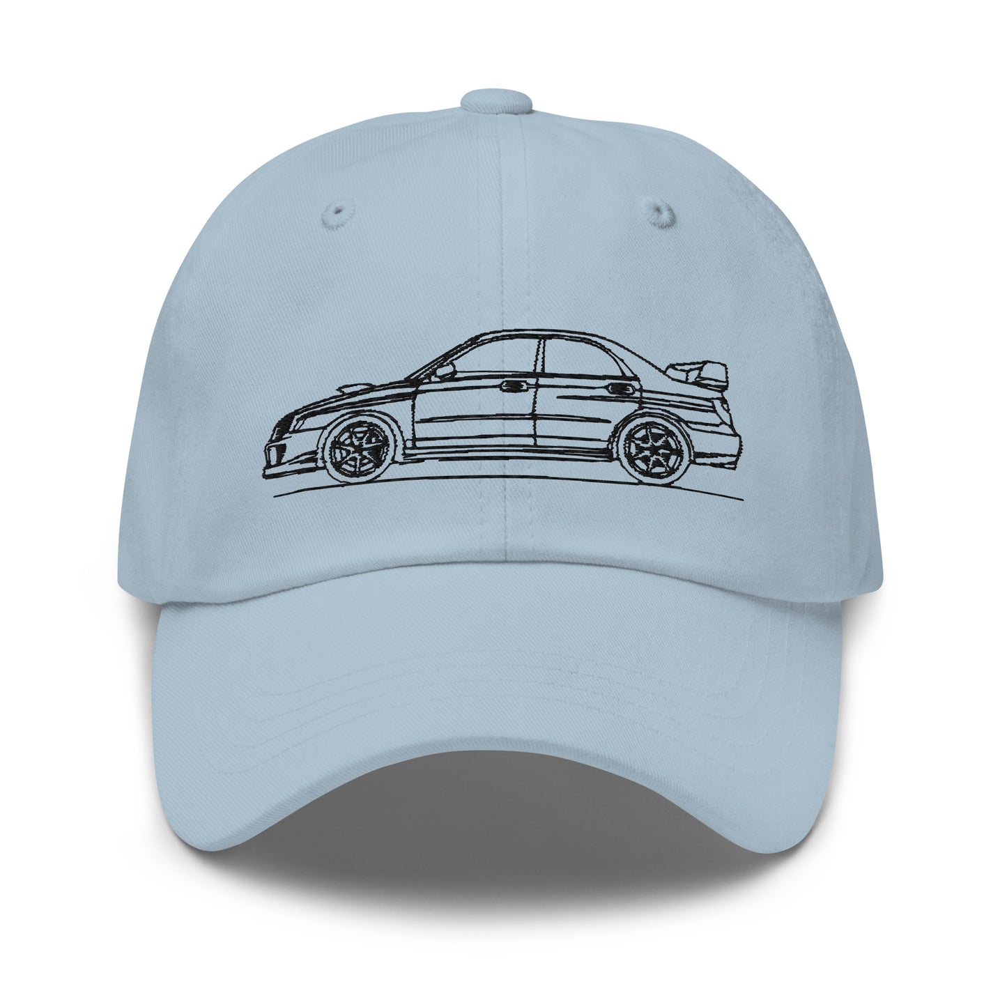 Subaru WRX GD Bugeye Outline dad hat design