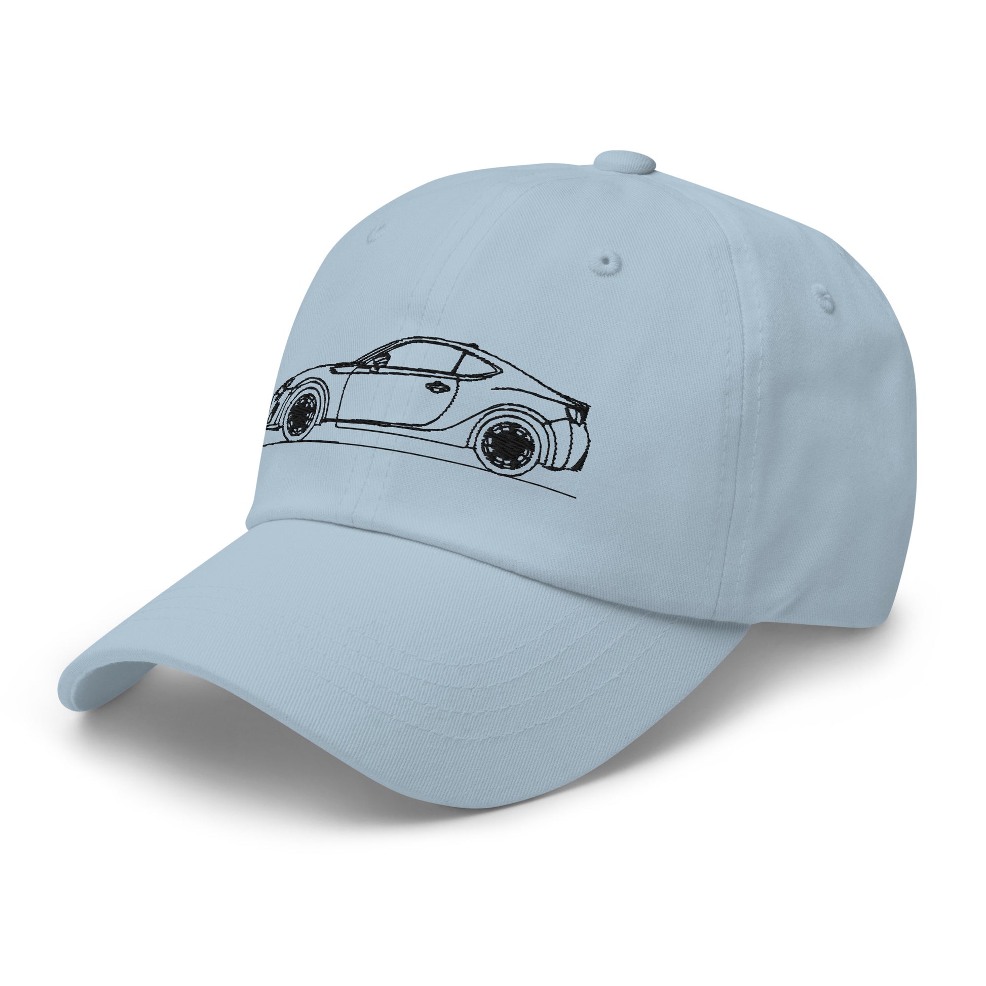 Light blue classic dad hat from the front