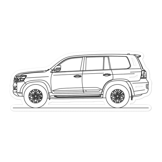 Toyota Land Cruiser J200 Silhouette Sticker