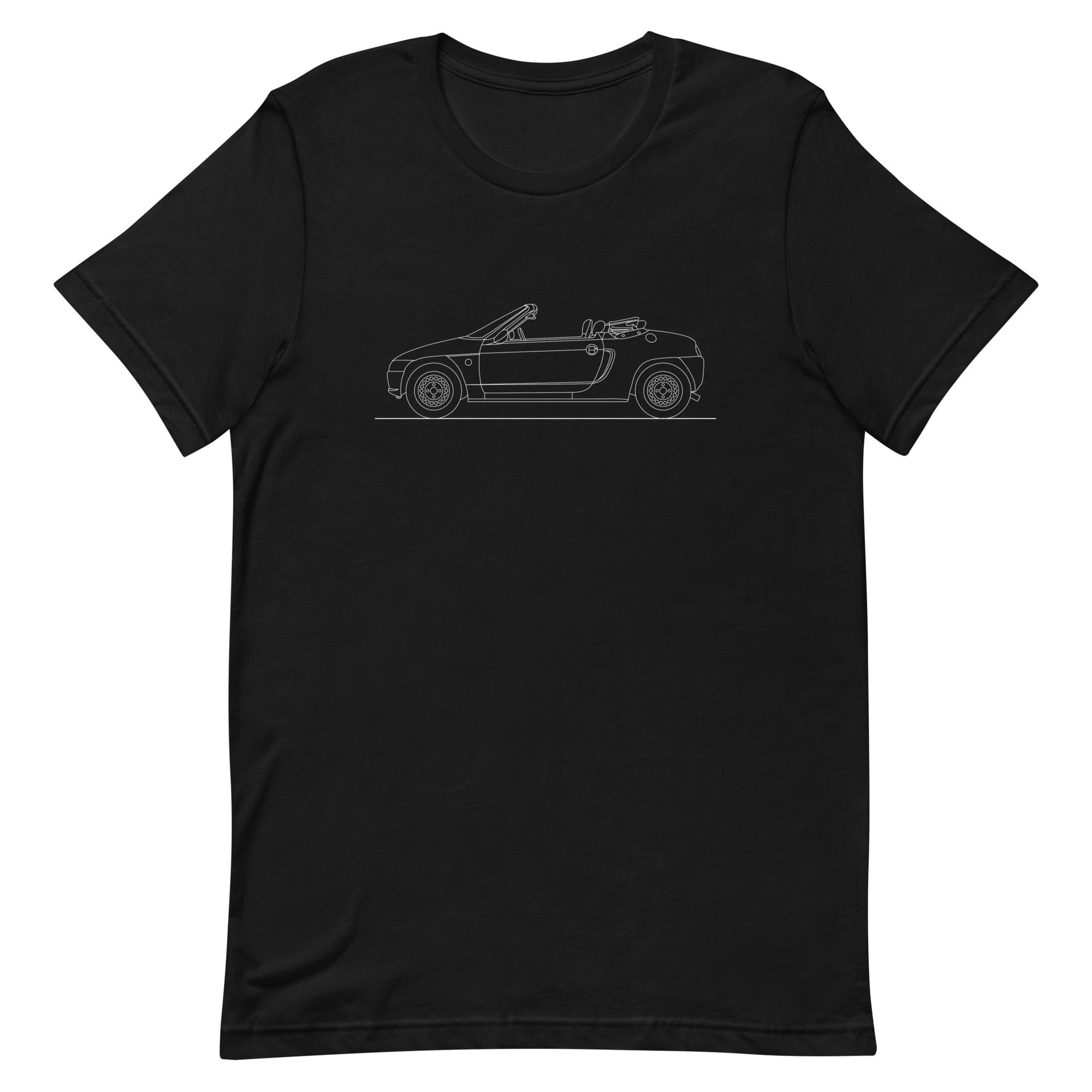 Honda Beat Outline T-Shirt displayed on black background