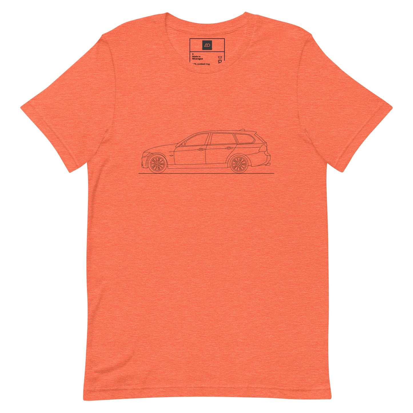 BMW E91 M Sport Silhouette T-shirt outline