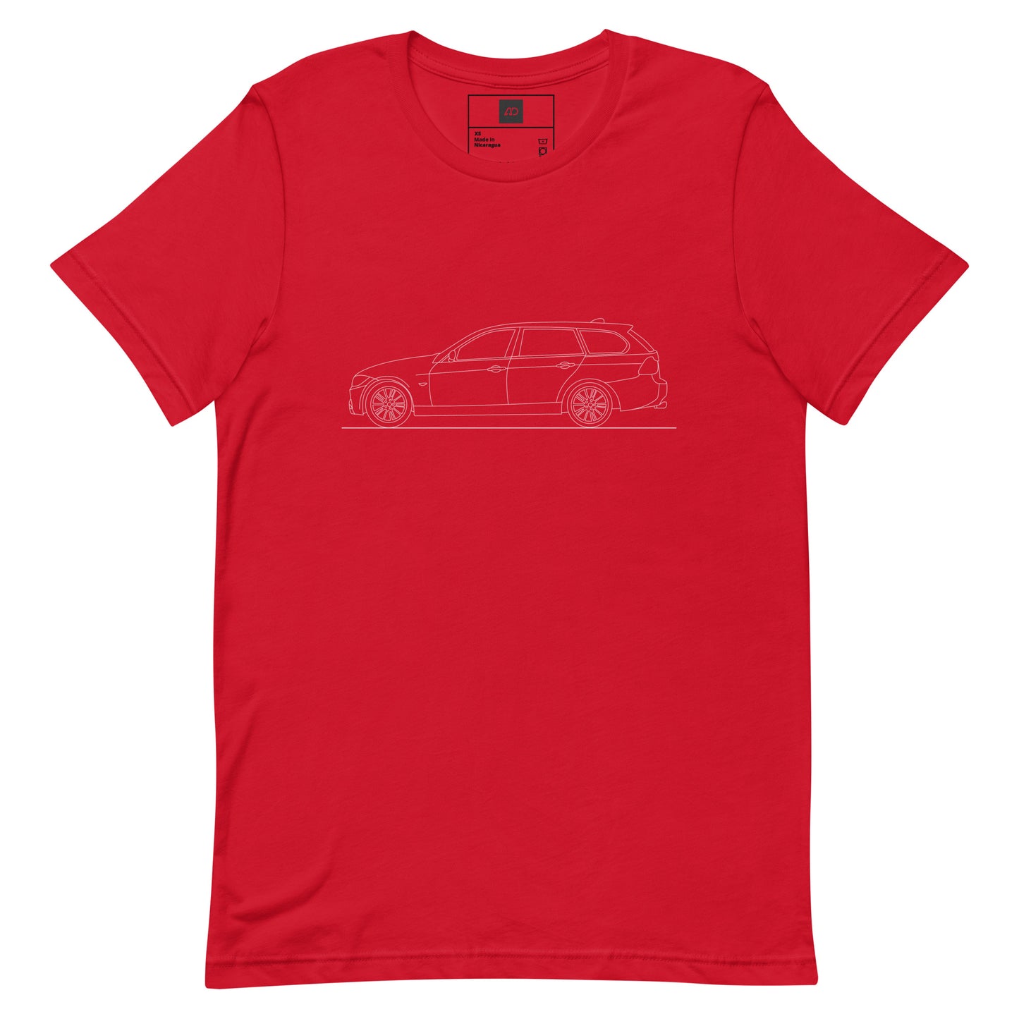 BMW E91 M Sport Silhouette T-shirt outline