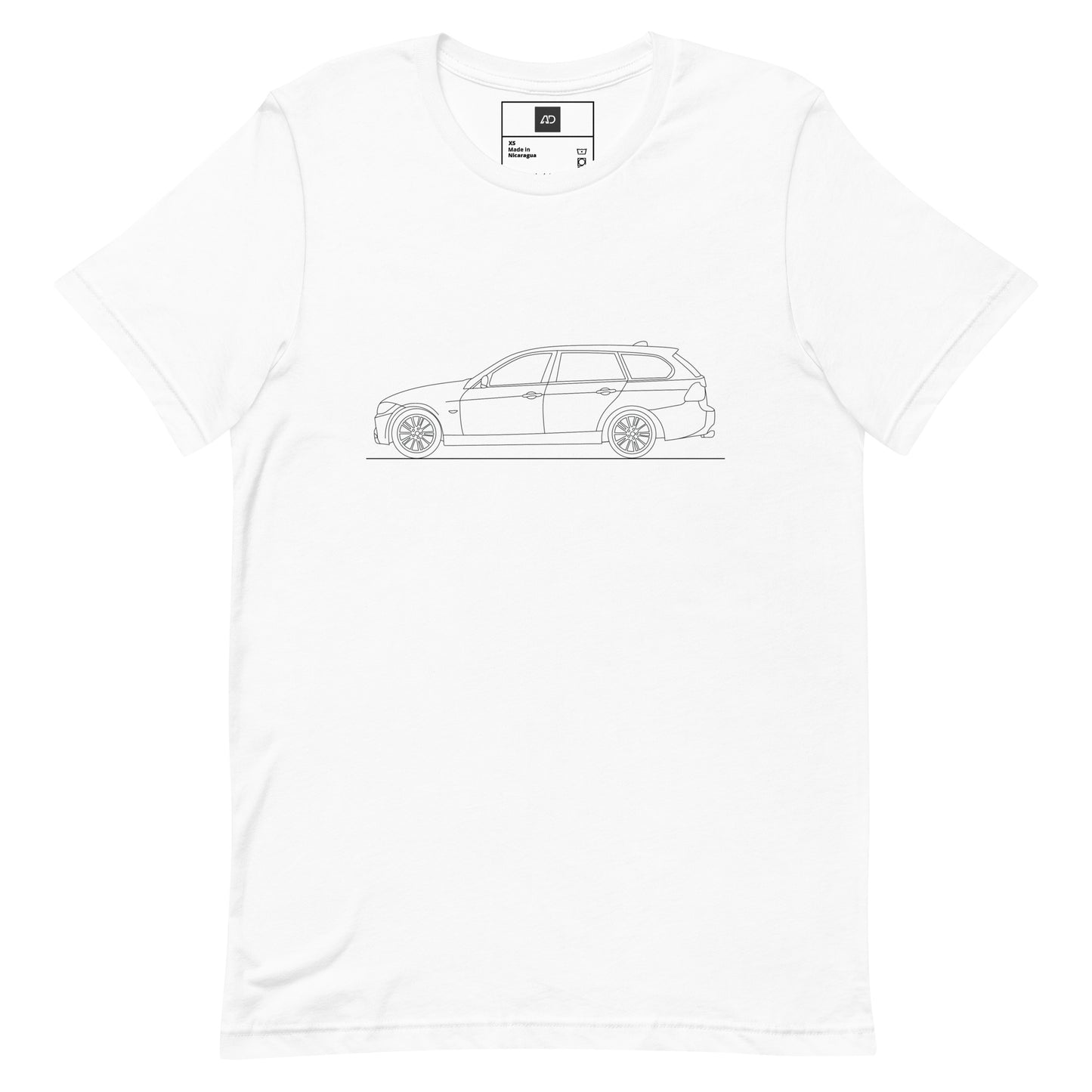 BMW E91 M Sport Silhouette T-shirt outline