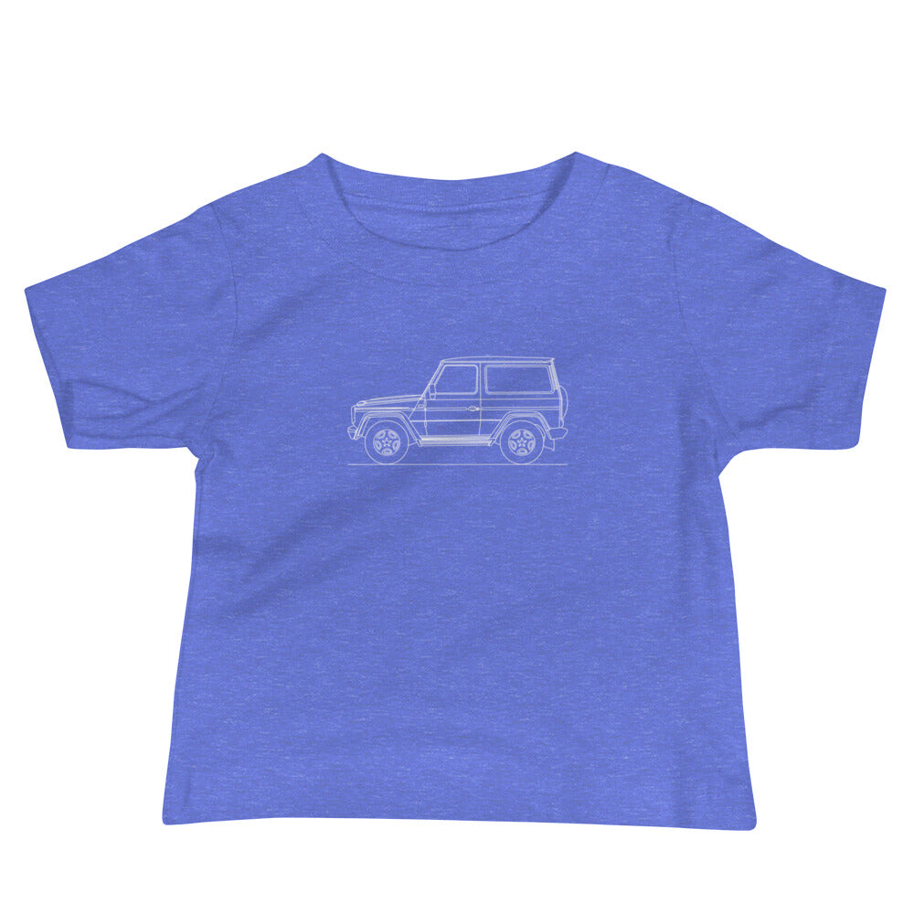 Baby jersey featuring Mercedes-Benz G Wagon design