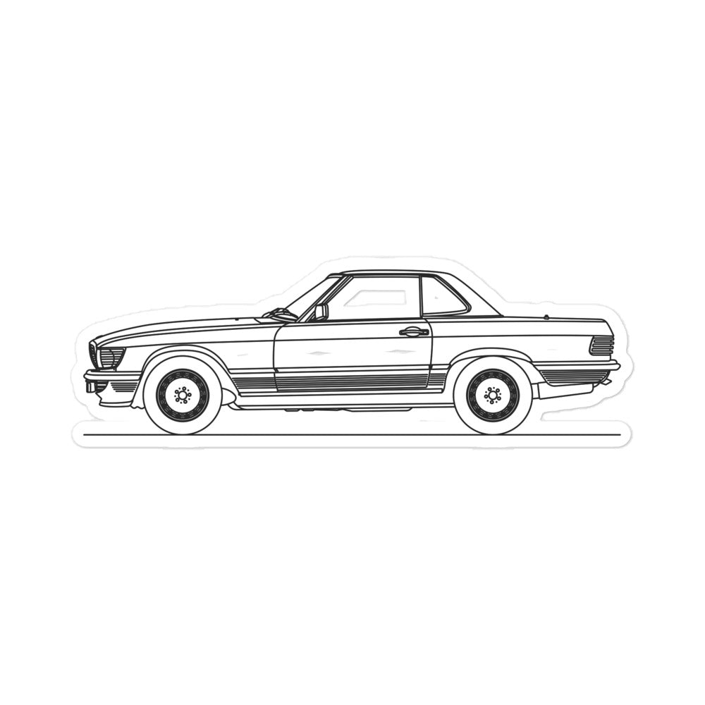 Mercedes-Benz SL 300 R107 Hardtop Outline sticker design