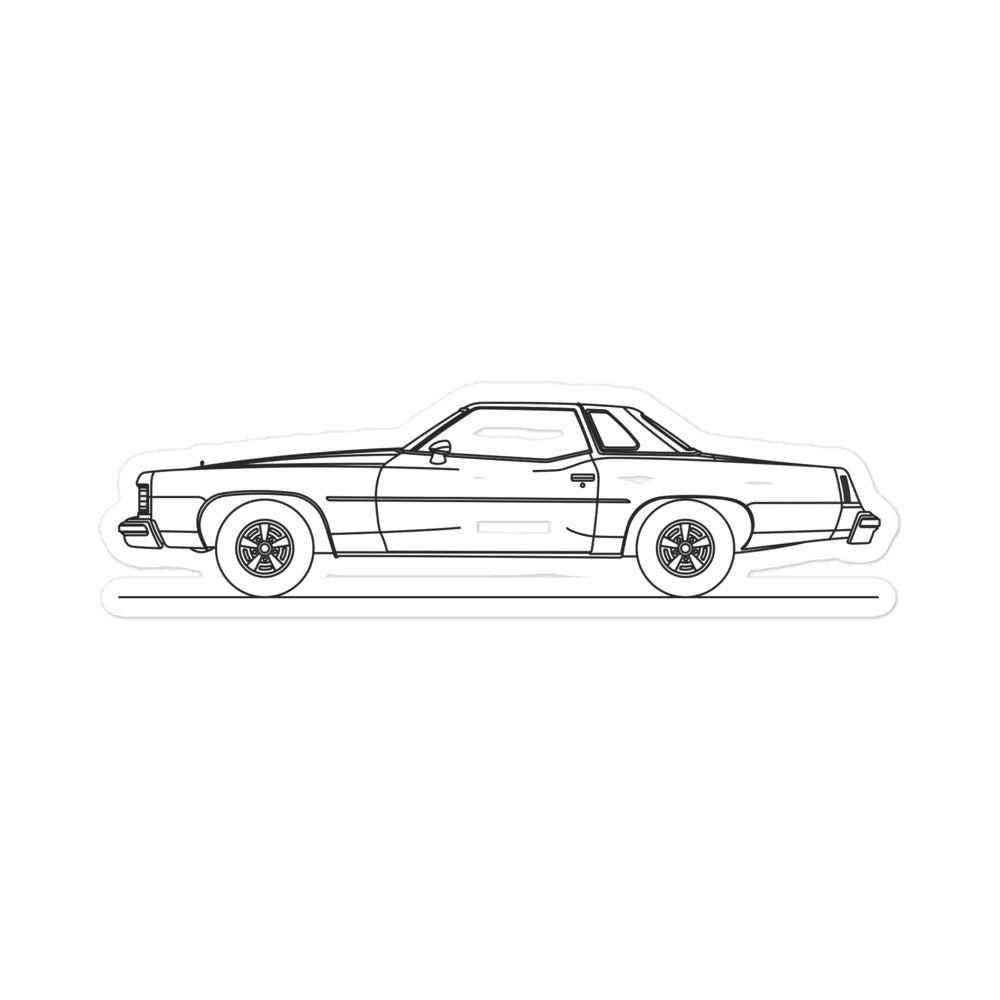 Pontiac Grand Prix 3rd Gen Silhouette sticker design