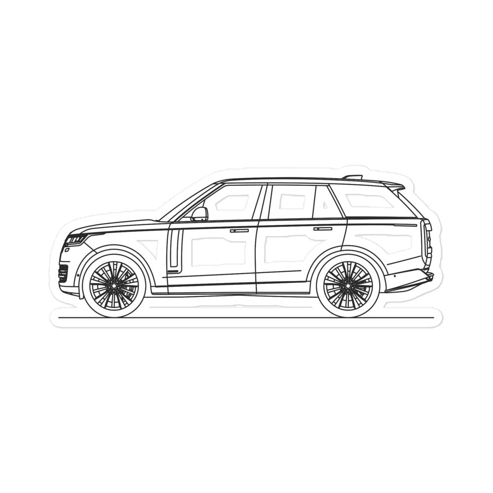 Land Rover Range Rover L460 Outline sticker design