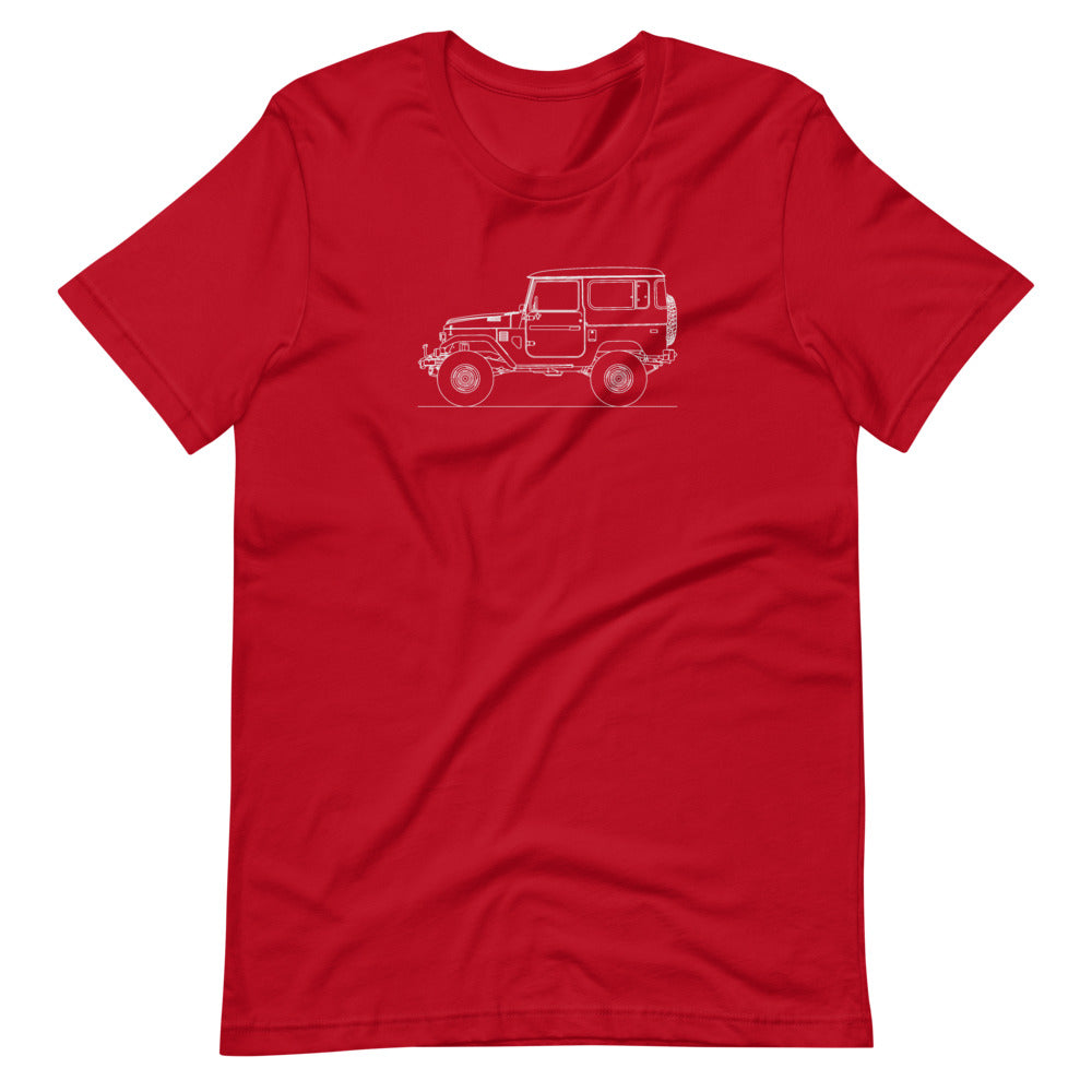 Toyota Land Cruiser J40 silhouette T-shirt design