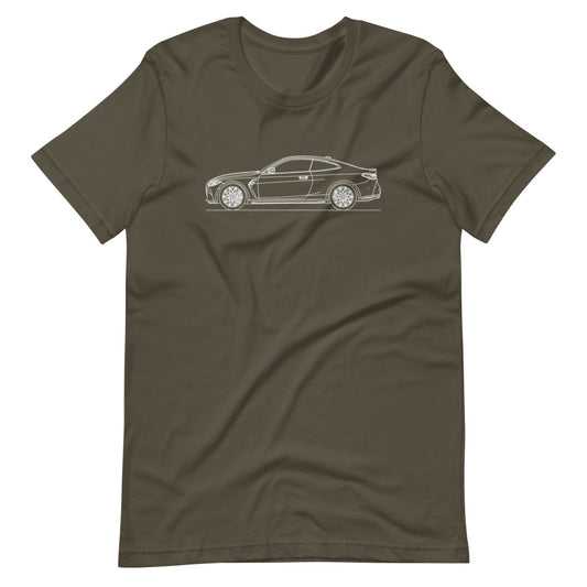 BMW G82 M4 silhouette t-shirt design displayed