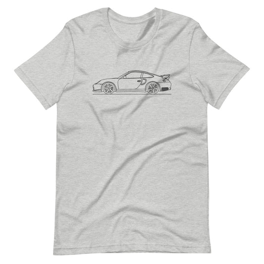 Porsche 911 996 GT2 silhouette T-shirt design