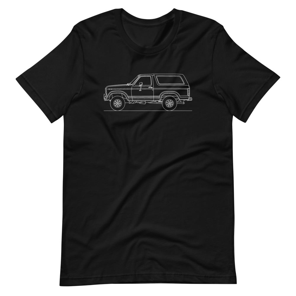 Ford Bronco 2nd Gen Silhouette T-shirt design