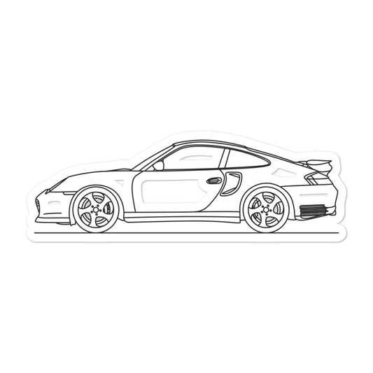 Porsche 911 996 Turbo Outline sticker design