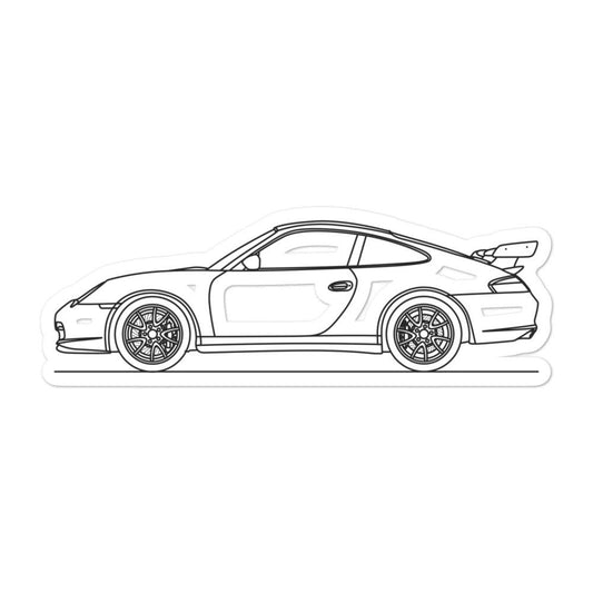 Porsche 911 996 GT3 RS Outline sticker design