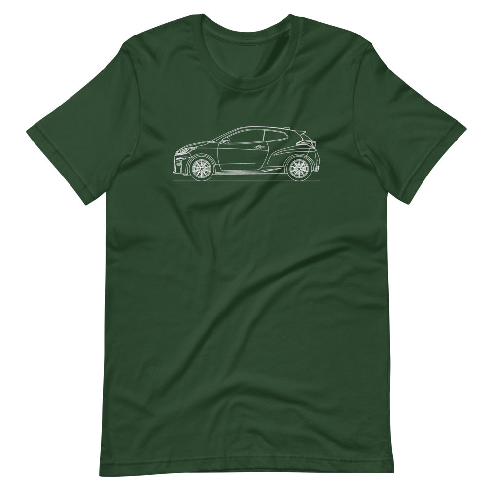 Toyota Yaris GR XP210 t-shirt on display