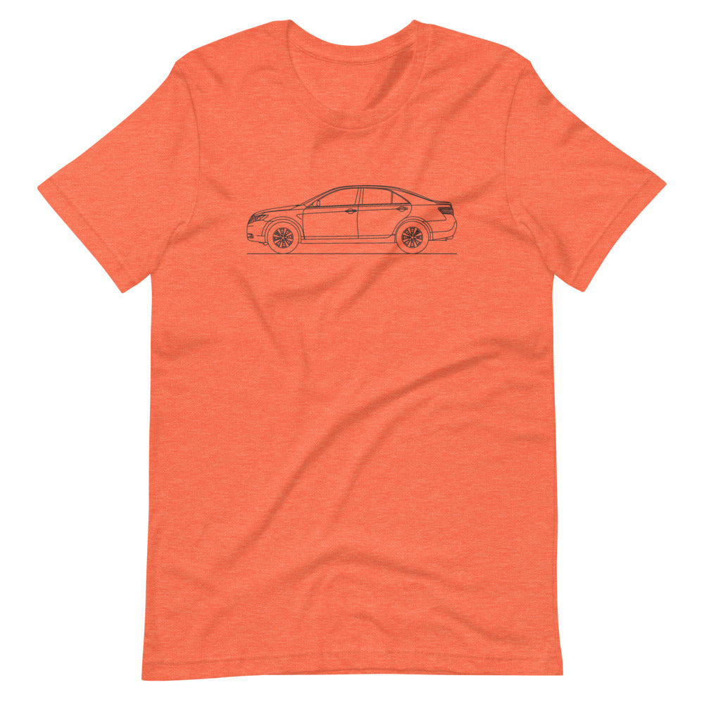 Toyota Camry XV40 t-shirt displayed on white background