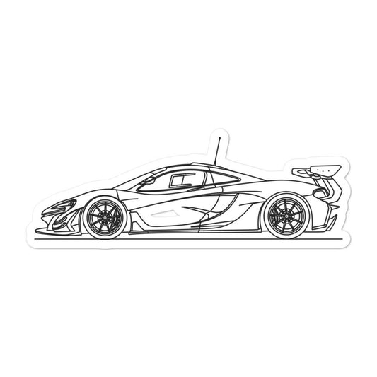 McLaren P1 GTR Outline sticker on a surface