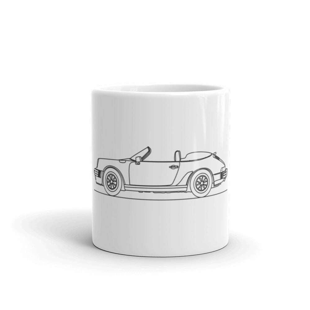 Porsche 911 930 Speedster Outline design on mug