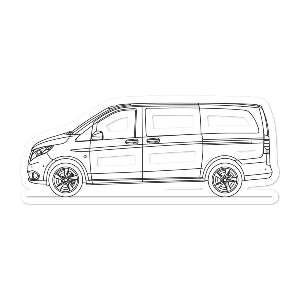 Mercedes-Benz Metris W446 Outline Vinyl Sticker for Cars – Artlines Design