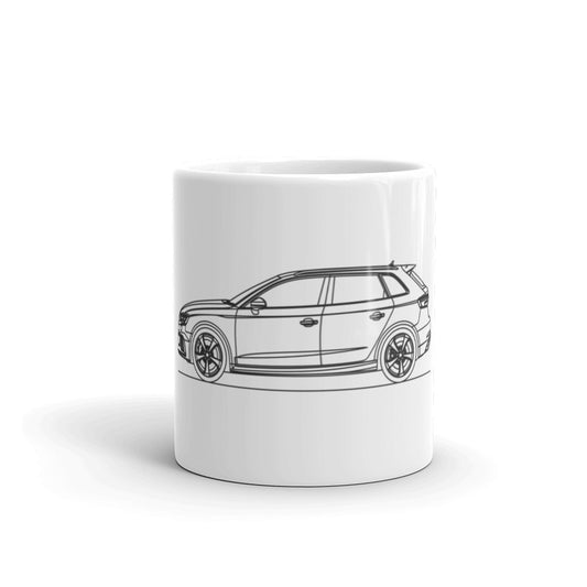 Audi 8V RS3 Sportback Silhouette coffee mug design