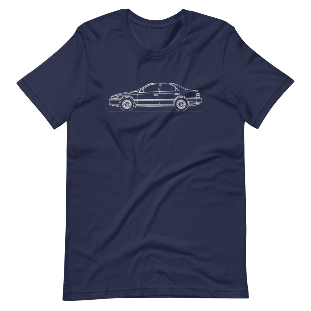 Toyota Camry XV20 t-shirt design displayed.