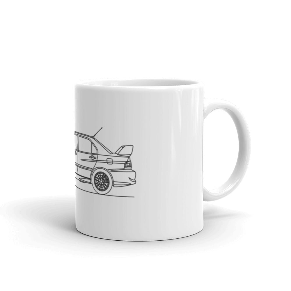 Mitsubishi Lancer Evo VIII mug in 15oz size