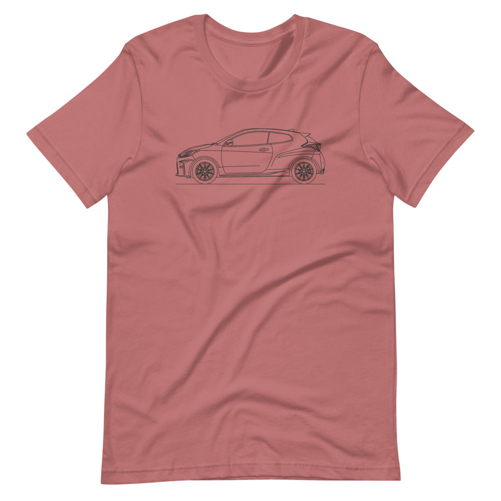 Toyota Yaris GR XP210 outline T-shirt design