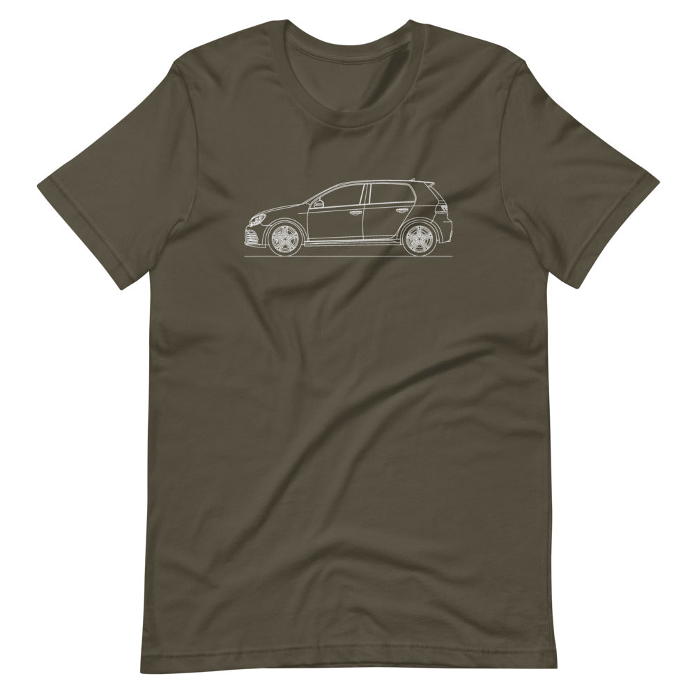 Volkswagen Golf R MK6 t-shirt design displayed