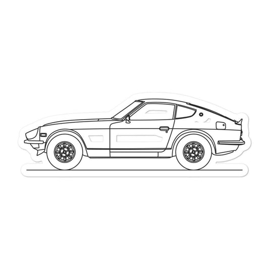 Nissan 240Z Silhouette sticker on laptop