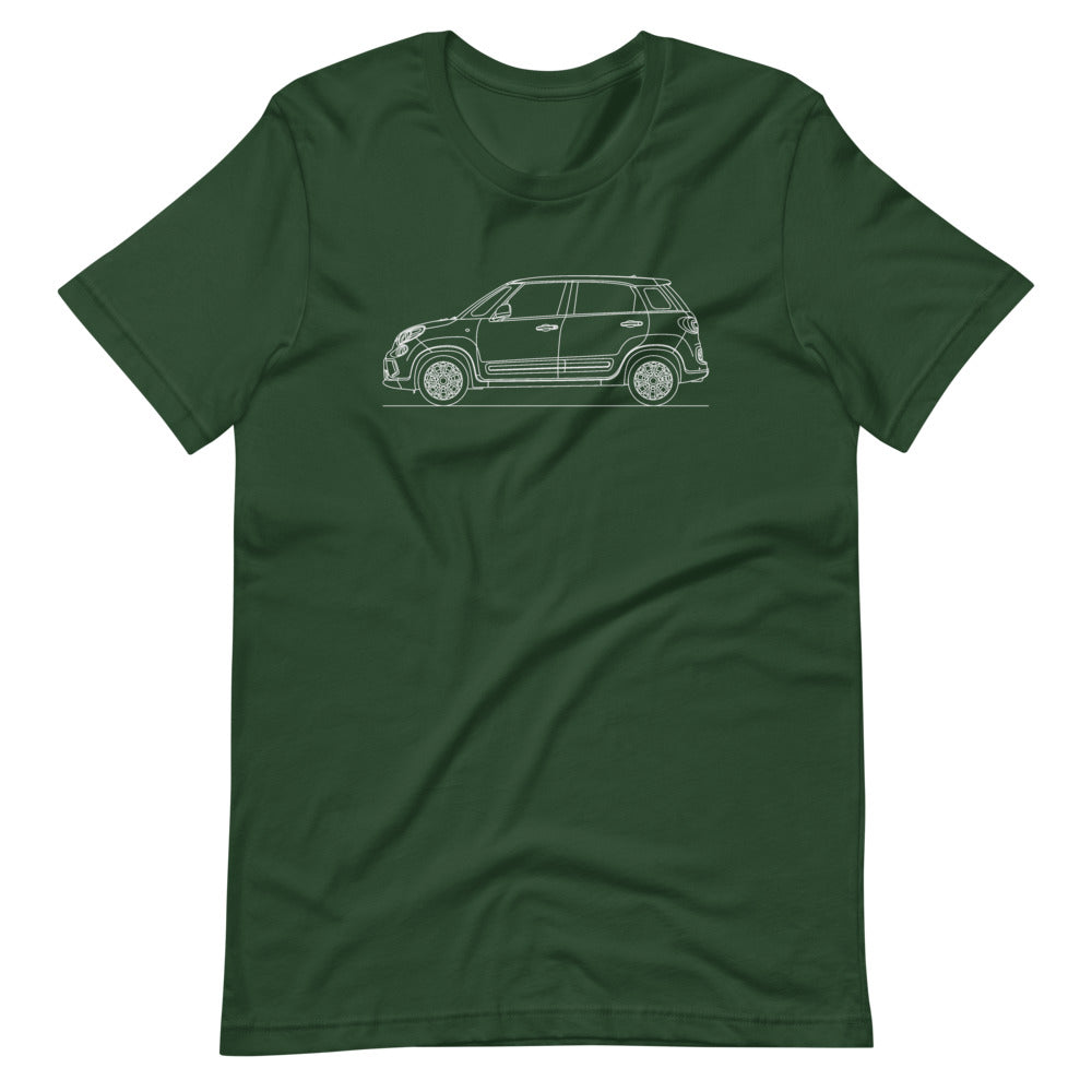 Fiat 500L t-shirt displayed on a plain background