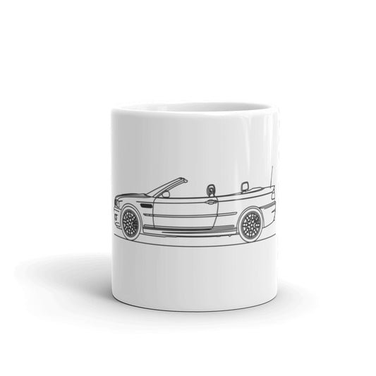 BMW E46 M3 Cabriolet Outline on a mug