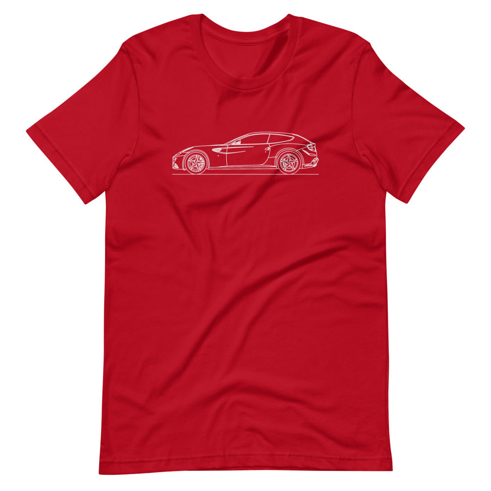 Ferrari FF t-shirt in vibrant red color