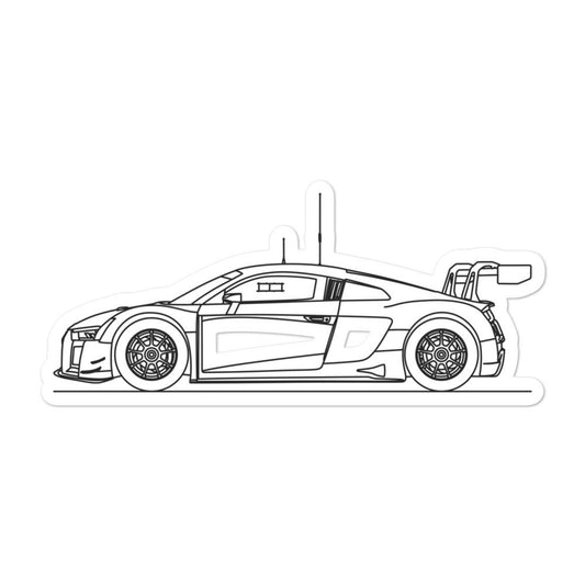 Audi R8 LMS Outline sticker on a surface