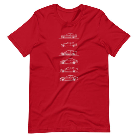 BMW M3 Evolution Silhouette T-shirt design