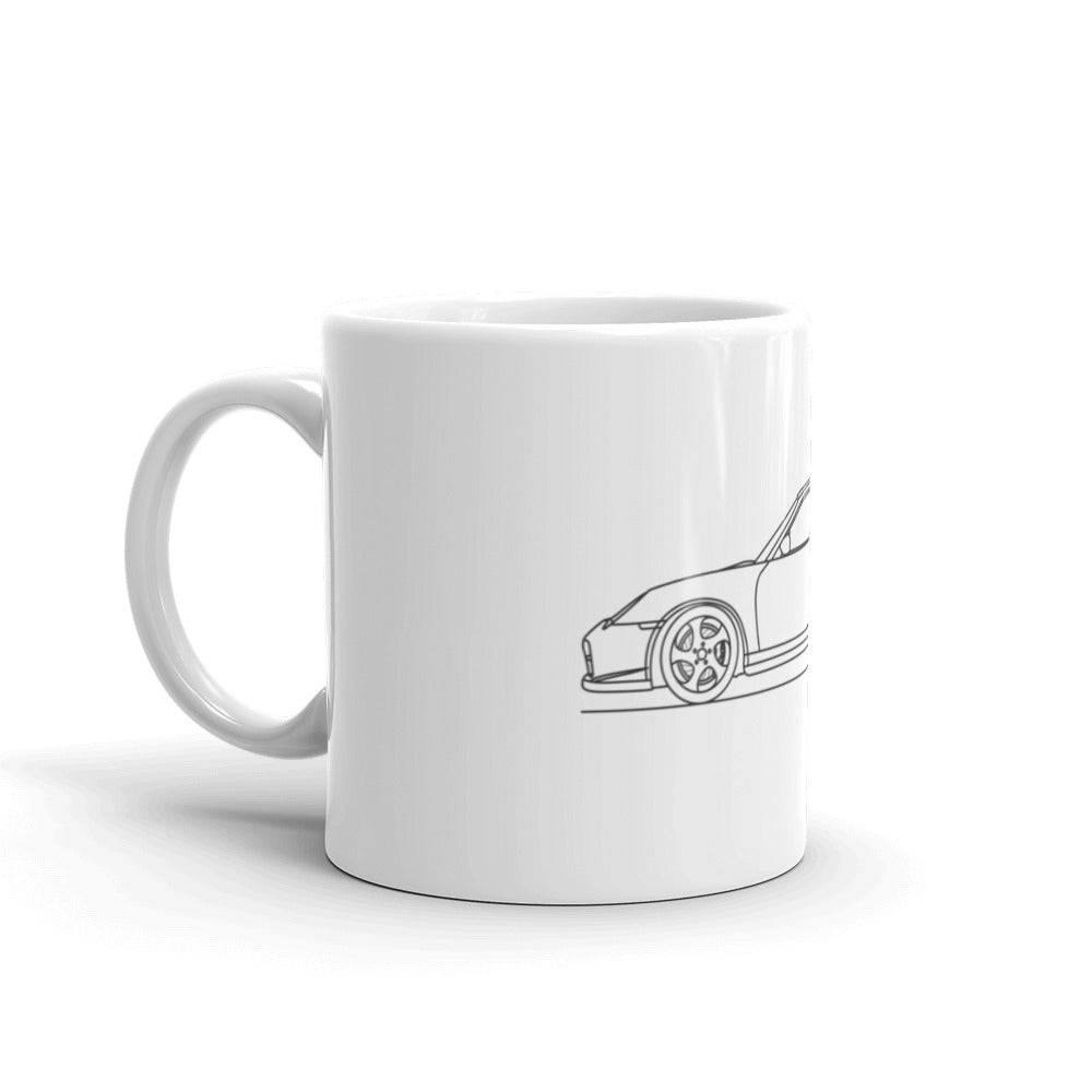 Porsche 911 996 GT2 mug on display