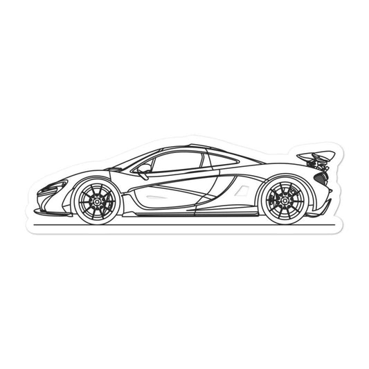 McLaren P1 Outline sticker in sleek design