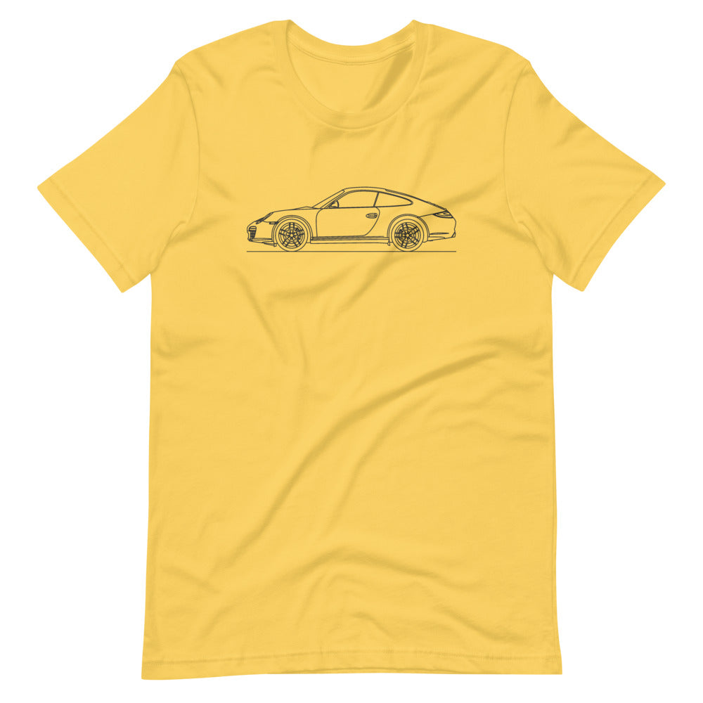 Porsche 911 997.2 t-shirt displayed on white background