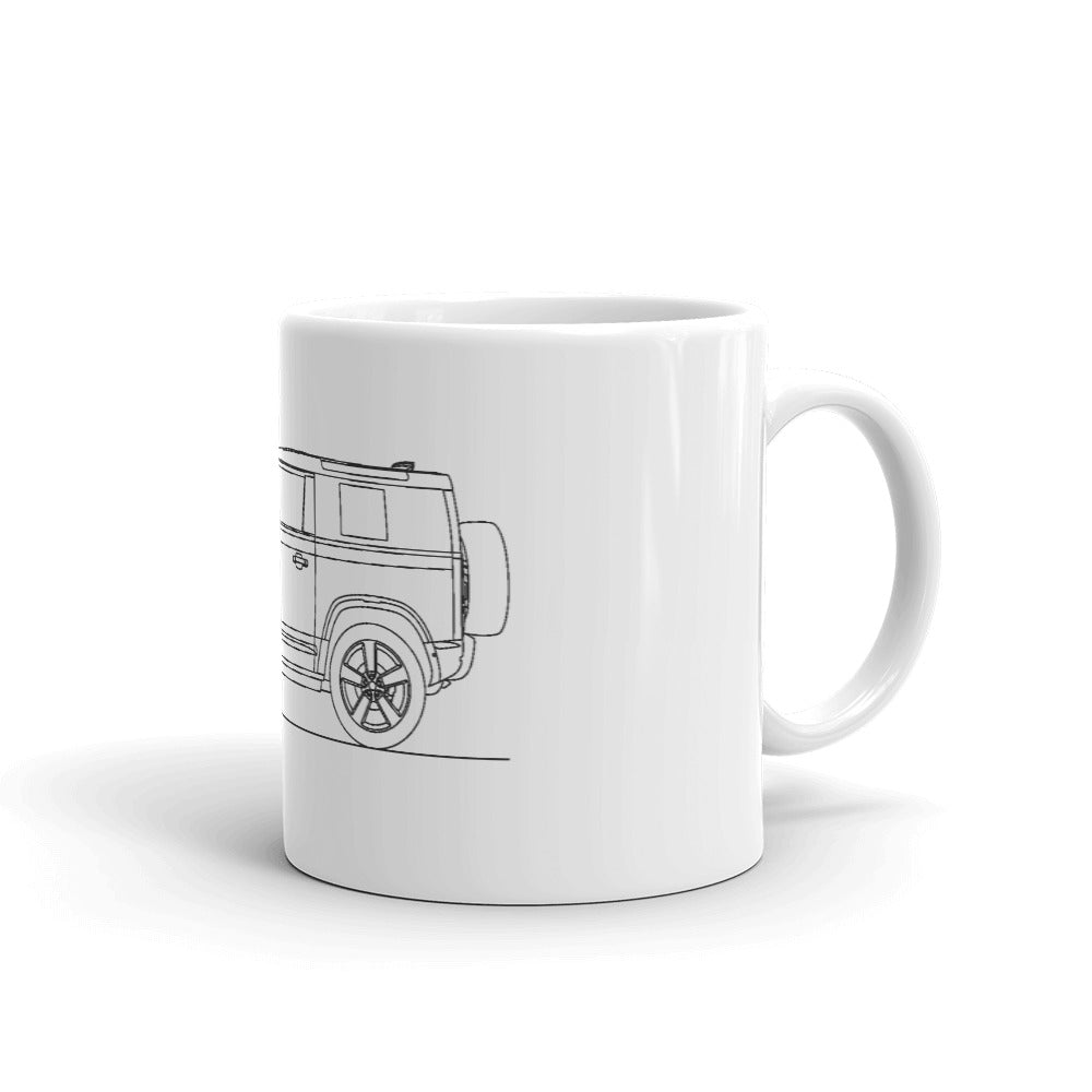 Land Rover Defender 90 mug, 15oz size