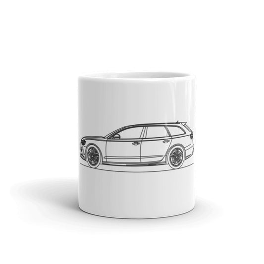 Audi C7 RS6 Avant Silhouette coffee mug design