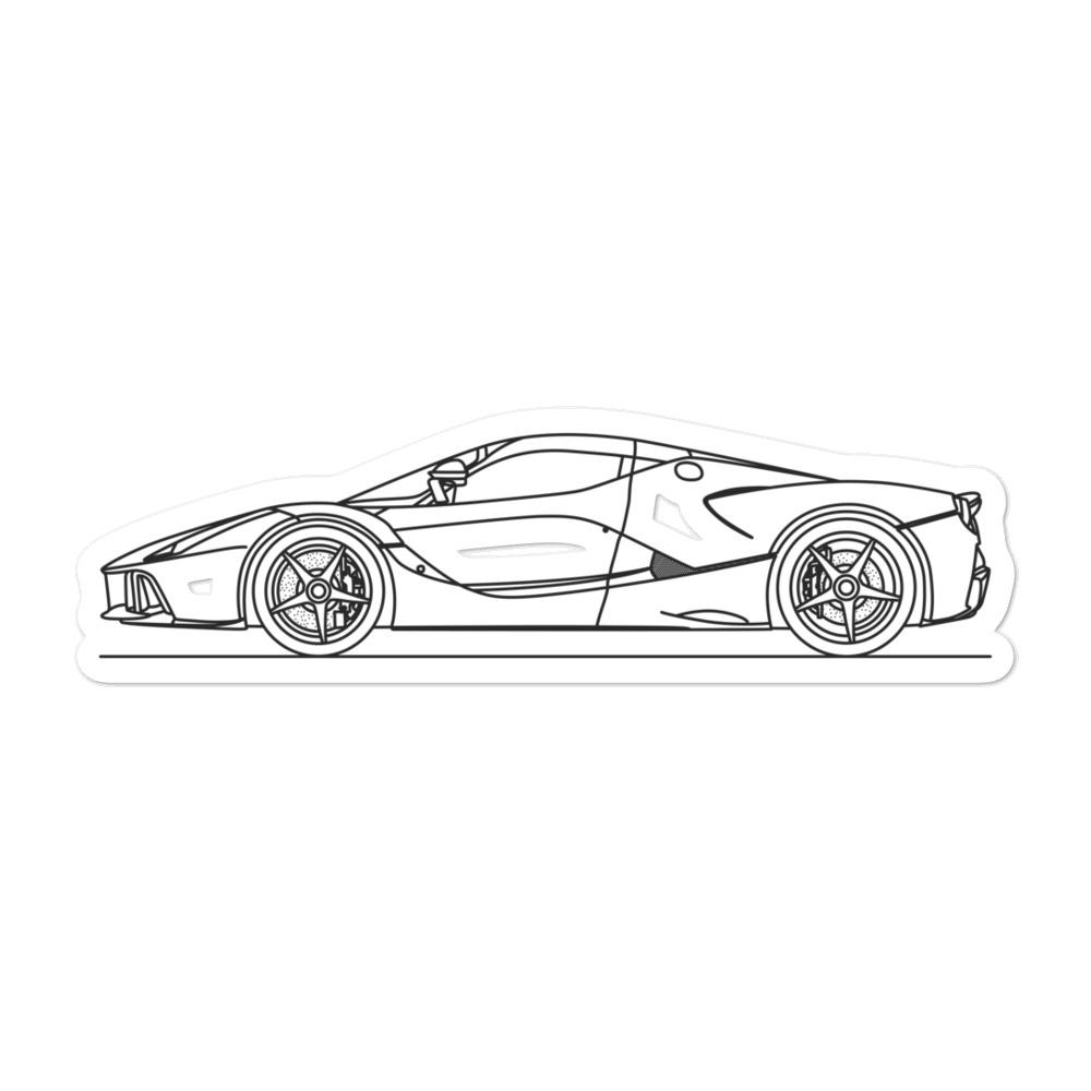 Ferrari LaFerrari Outline sticker on surface