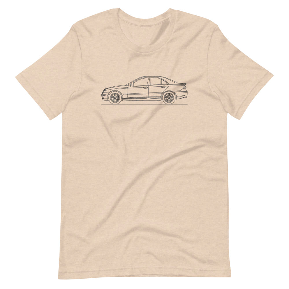 Mercedes-Benz C 55 AMG W203 silhouette t-shirt design