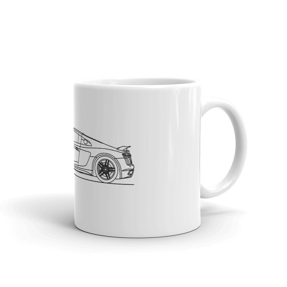 Audi R8 Type 4S mug displayed on a surface