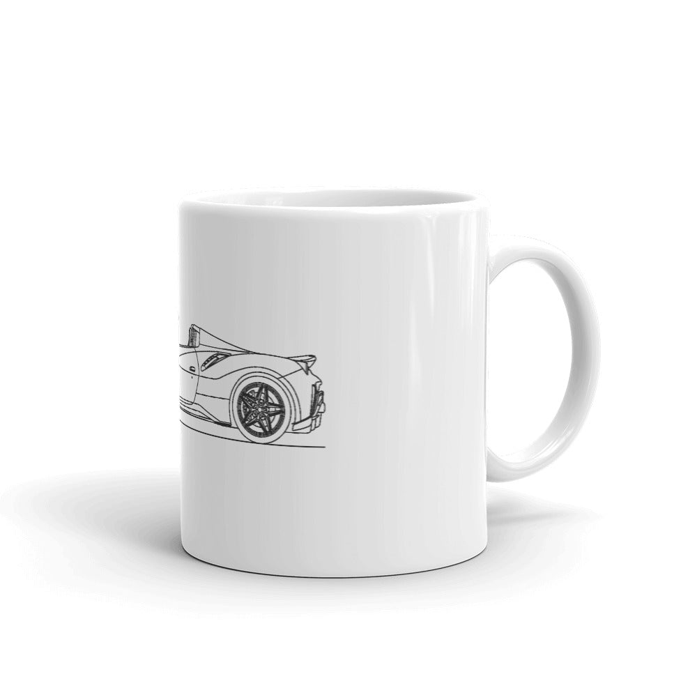 Ferrari 488 Pista Spider mug in 15oz size