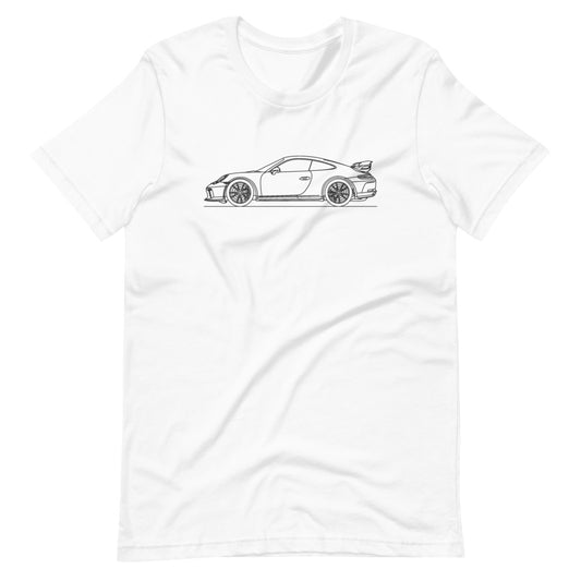 Porsche 911 991.2 GT3 silhouette T-shirt design