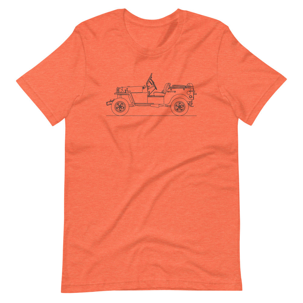 Toyota Land Cruiser BJ silhouette t-shirt design