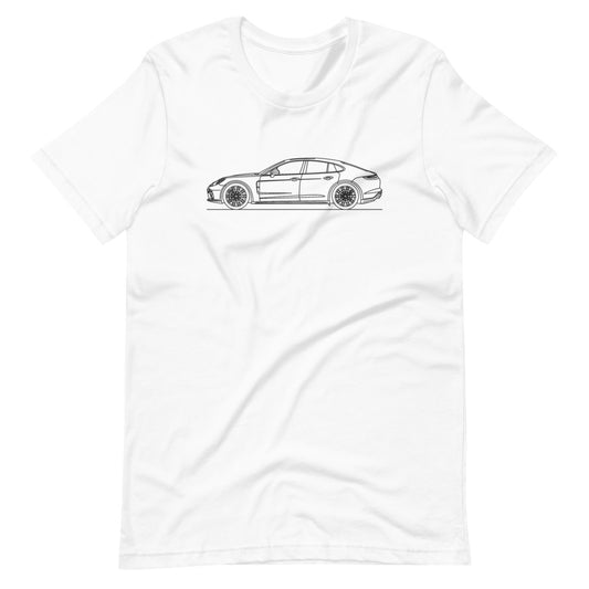 Porsche Panamera 971 silhouette t-shirt design image