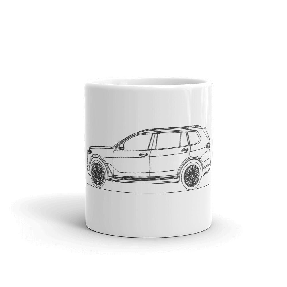 BMW G07 X7 Outline Mug with sleek design