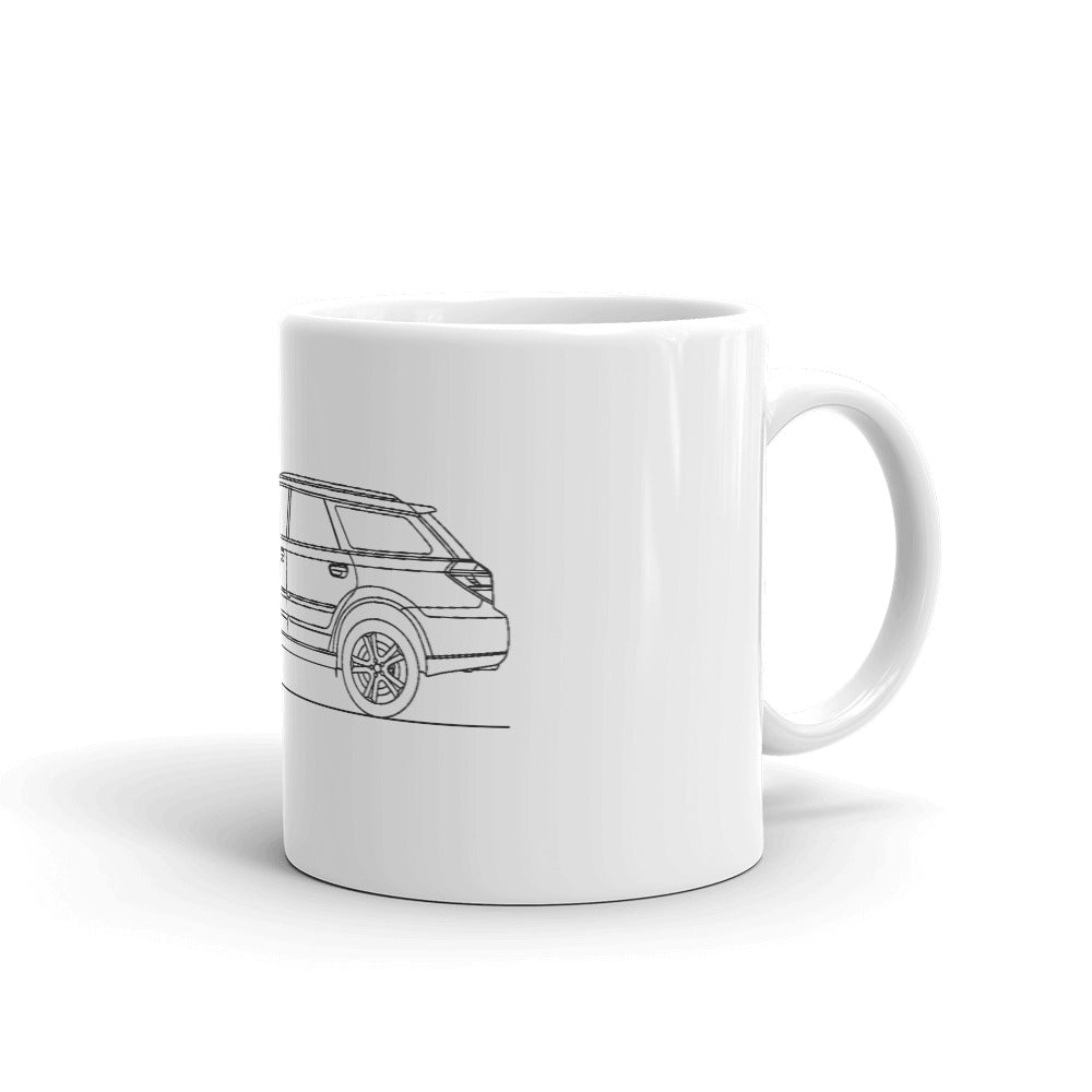 Subaru Outback Silhouette mug with sleek design